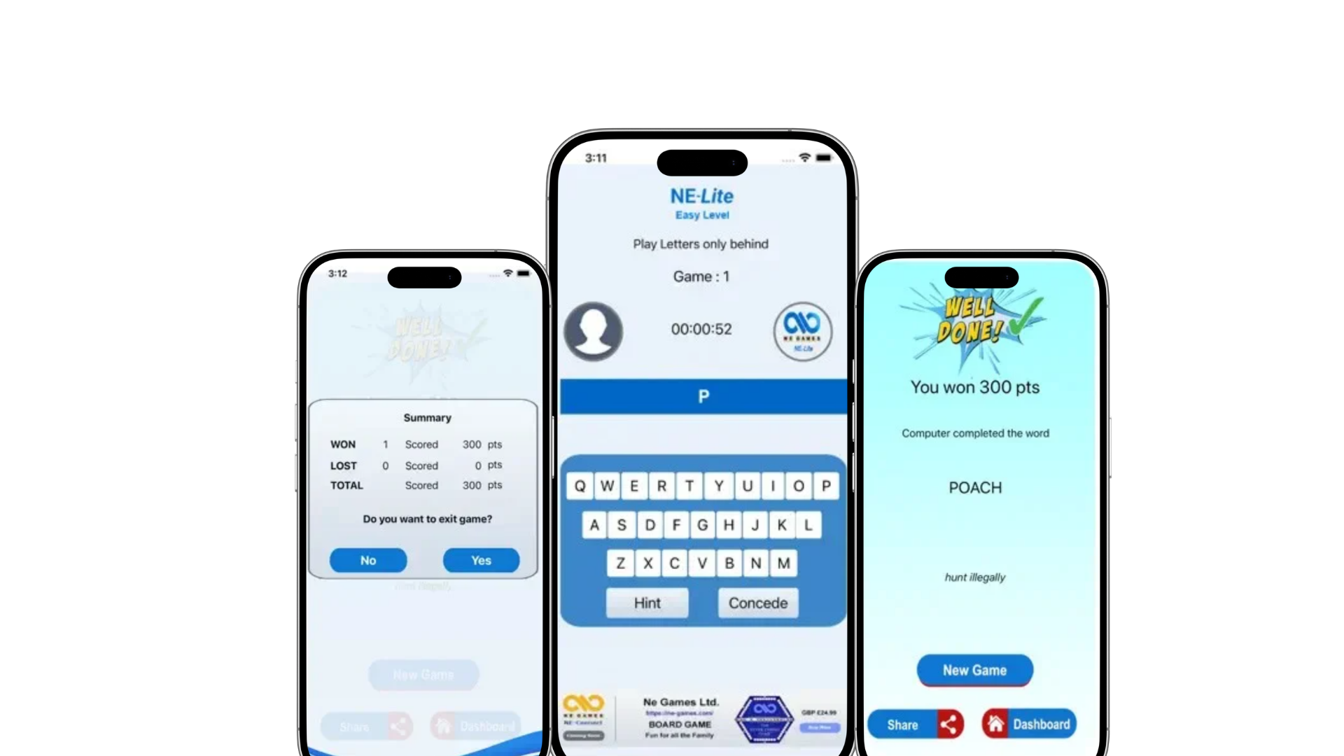 NE Lite App: The AI-Powered Word Challenge on Mobile