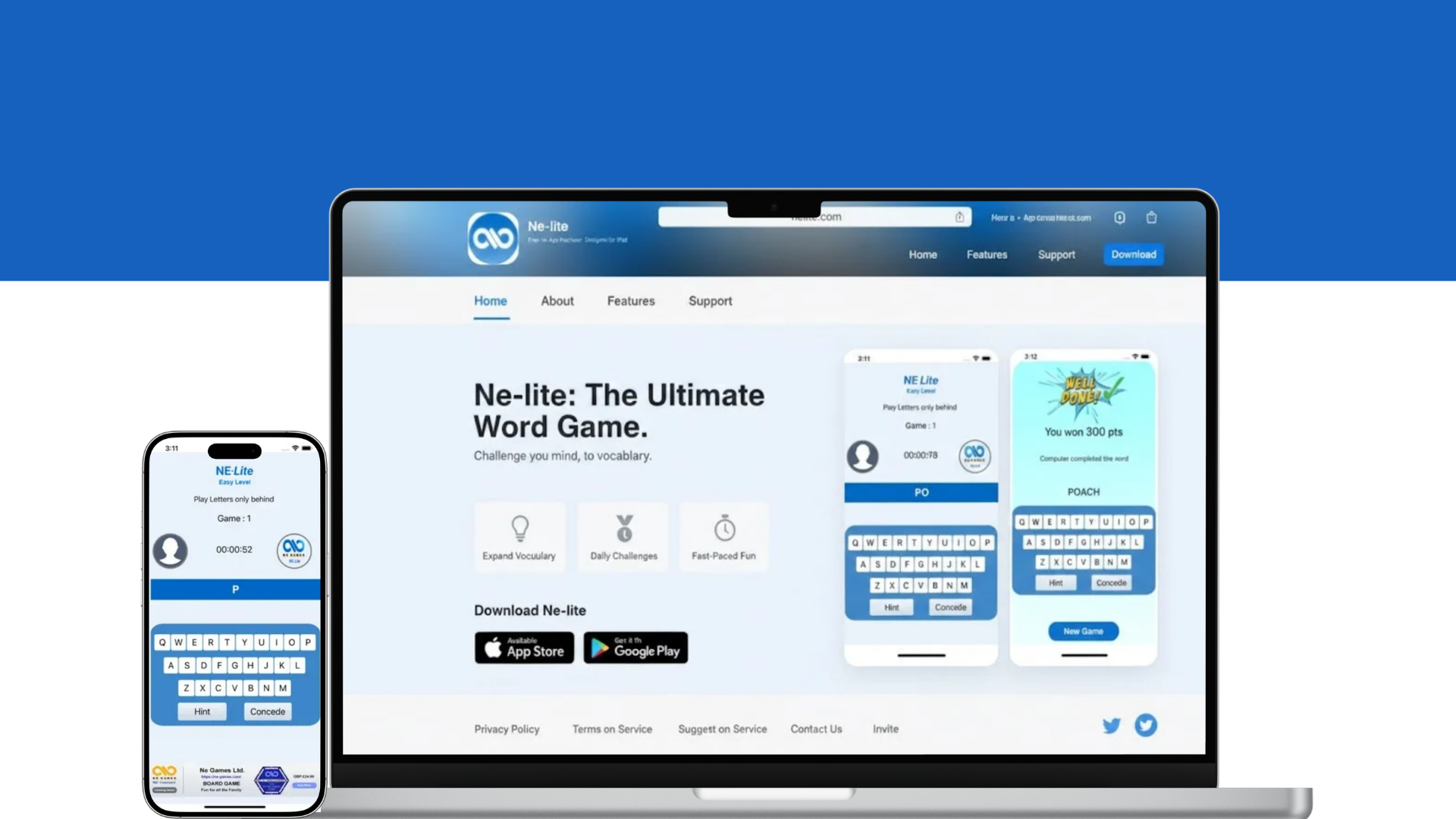 NE Lite: The AI-Powered 'Never Ending' Word Challenge